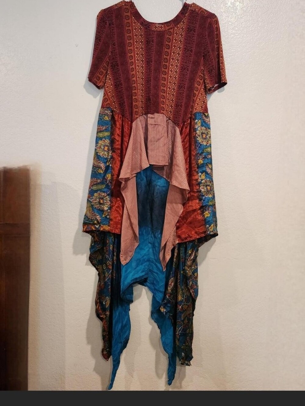 ✨ One-of-a-Kind Upcycled Art-to-Wear Tunic Dress by The Morgan Factory! ✨